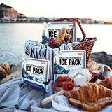 Reusable Ice Packs for Coolers Long Lasting Gel Freezer Packs for Cooler Bag Backpacks, Lunch Box, Cooler Bag, Keeps Food Cold Fresh (Set of 5)