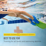 FINIS Long Floating Swim Fins - Training Fins for All Ages - Improves Kick Technique & Body Position