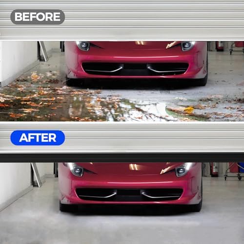 Holikme Garage Door Seals Bottom Rubber,Weather Stripping Kit Seal Strip Replacement, 5/16 Inch T-End, 3.74 Inch Width (22Ft, Black)