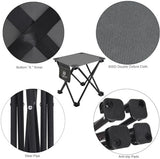 Opliy Camping Stool, Folding Small Chair Portable Camp Stool for Camping Fishing Hiking Gardening and Beach, Camping Seat with Carry Bag (Gray)