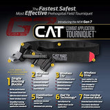 EVERLIT Advanced Emergency Trauma Kit, CAT GEN-7 Tourniquet Mil-Spec Nylon Laser Cut Pouch with 36" Splint, Military Combat Tactical IFAK for First Aid Response Bleeding Control