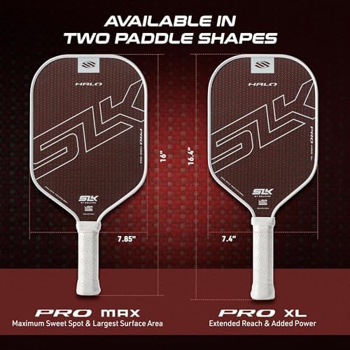 Selkirk Sport SLK Halo Raw Carbon Fiber Pickleball Paddle | Designed in The USA | Choose from The T700 Raw Carbon Fiber Power, The 18k Ultraweave Control, or The Kevlar Linkweave Thermoformed Pro