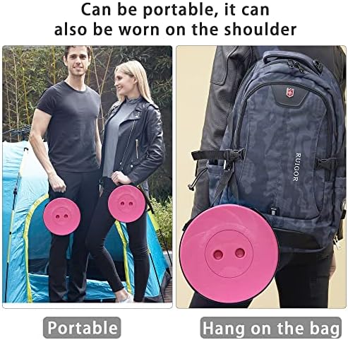 ALEVMOOM Upgraded Folding Stool with Cushion,Portable Collapsible Retractable Stool,Outdoor Chair,Yet More Sturdy Load Capacity 440lbs for Camping Garden Fishing Hiking BBQ with Carry Bag