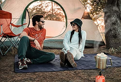 Waterproof Outdoor Blanket Large Fleece Stadium & Camping Blankets for Cold Weather. Perfect for Outdoors, Car, Dogs, Picnic. Windproof, Quilted, Extra Warm, Machine Washable.