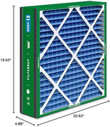 Filterbuy 20x20x5 Air Filter MERV 13 Optimal Defense (2-Pack), Pleated HVAC AC Furnace Air Filters Replacement for Trion Air Bear 255649-103 & More (Actual Size: 19.63 x 20.63 x 4.88 Inches)