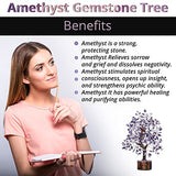 ANAYA AGATE Amethyst Crystal Tree of Life - Handmade Healing Bonsai Purple Tree for Home and Office Decor, Positive Energy and Good Luck, Ideal for Christmas Decor and Birthday Gifts for Women, Men