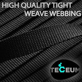 TECEUM 1" & 1.5" & 2" Webbing – 10 25 50 Yards – 40+ Colors – Heavy Duty 1 Inch 1.5 Inch 2 Inch Webbing for Climbing Outdoors Indoors Crafting DIY