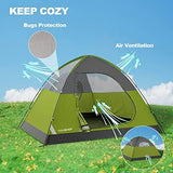 2/4-Person Family Dome Tent with Removable Rain-Fly, Easy Set Up Portable Camping Tent for Backpacking Hiking Backyard Outdoor, Green/Blue/2-person/4-person