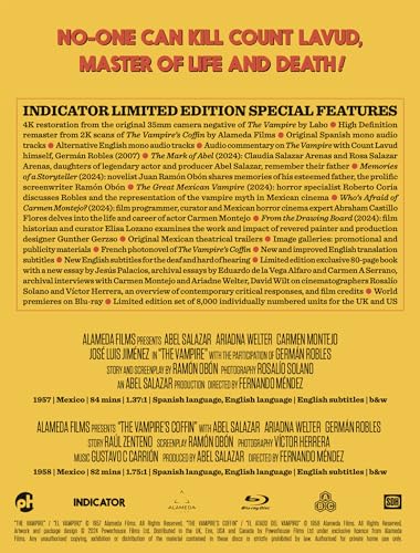 El Vampiro: Two Bloodsucking Tales from Mexico (US Limited Edition Blu-ray) [Blu-Ray]