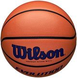 WILSON Evolution Indoor Game Basketballs - Size 5, Size 6 and Size 7