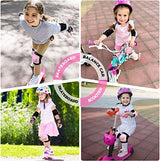 BOSONER Kids/Youth Knee Pads Elbow Pads Wrist Guards Set for 3-15 Years, Child Protective Gear Set for Roller Skates, Cycling, BMX Bike, Skateboard, Inline Skating, Scooter Riding Sports…