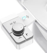 Vestomeli Upgrade Bidet Attachment for Toilet Seat, Adjustable Angle Dual Nozzle, Self-Cleaning, Non-Electric Bidet Attachment for Rear & Feminine Wash, Controllable Fresh Cold Water Pressure