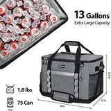 Maelstrom Soft Cooler Bag,Collapsible Soft Sided Cooler,24/30/60/75 Cans Beach Cooler,Ice Chest,Large Leakproof Camping Cooler,Portable Travel Cooler for Grocery Shopping,Camping,Road Trips