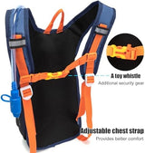 Kids Hydration Backpack, Hiking Backpack for Boys or Girls with 1.5L Water Bladder