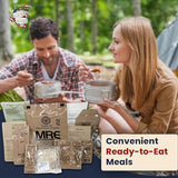 U.S. Military Meals Ready to Eat (12 Packs) - Flameless Heaters, Freeze Dried Meals w/Entree, Side Dishes, & More - MRE Packs for Emergency Survival, Hunting, & More - Inspection Date 2025 or Better