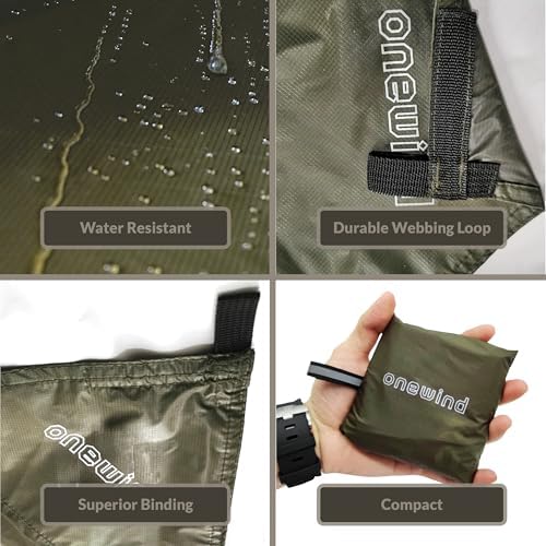 Onewind Tent Footprint, 4000mm Waterproof Rate PU Coating, 98" *55" Ultralight Camping Tarp Tent Floor Ground Sheet with Carry Bag for Backpacking, Hiking, Camping, Picnic, Ground
