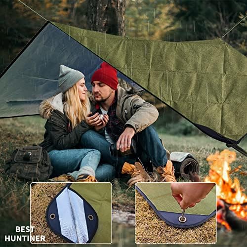 Heavy Duty Survival Blanket -Multifunctional Reflective Tarp Thermal Blanket - 60" x 83" Waterproof Sandproof for Camping Hiking Outdoors Multifunctional Emergency Blanket…