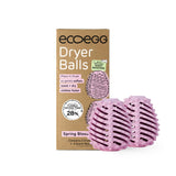 Ecoegg Dryer Balls – 2-Pack | Reduces Drying Time by Up to 28% | Replaces Wool Dryer Balls & Dryer Sheets | Softens & Freshens Laundry | Hypoallergenic | Spring Blossom Scent Boosters