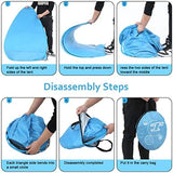 FBSPORT Beach Tent, UPF 50+ Easy Pop Up Beach Shade Beach Tent, Sun Shelter Instant Portable Beach Tent Umbrella Baby Canopy Cabana with Carry Bag, Sky Blue