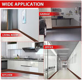 Vinyl Wall Base Baseboard Molding Trim 4" Flexible Self Adhesive Rubber Wall Base Moulding Trim Peel and Stick Design, 4 Inch x 20 Feet, Brown