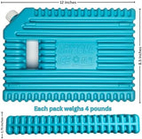 Arizona Ice Industrial Ice Packs | Replaces 10lbs of Ice |18°F (-8°C) | Deepest Grooves | May Freeze Drinks | USA Company | 12" x 8.5" | Two Pack