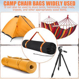 TOBWOLF Extra Large Portable Chair Bag, 47"x14.6" Folding Camping Chair Storage Bag with Shoulder Strap, Heavy Duty Carrying Sack for Foldable Outdoor Lawn Fishing Chairs, Hammock, Tent, Yoga Mat
