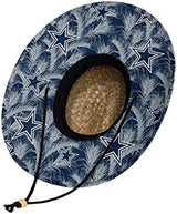 FOCO Men's NFL Team Logo Floral Lifeguard Beach Straw Sun Hat