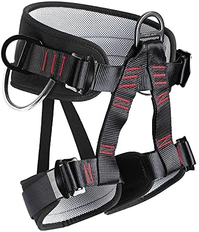 Climbing belts, Thicken Professional Half Body Safety Belt Climbing Gear for Tree Climbing, Fire Rescue, Rappelling and Other Outdoor Adventure Activities