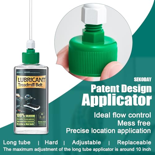 Silicone Treadnmill Belt Lubricants/Lubes,8.4 Ounce, High Temperature Resistant and Stable Lubricant,with Hard Application Tubes and Precision Screw Caps for Easy Use