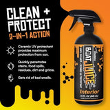 Boat Juice 2in1 Interior Boat Cleaner & Protectant Spray | Vinyl Boat Seat Cleaner + Ceramic UV Protection | Also for Upholstery, Carpet | Marine Detailing, Orange Creamsicle Scent, Made in USA (32oz)