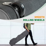 Golf Travel Bags for Airlines with Adjustable Support Rod and Detachable Shoulder Straps, Soft Foldable Golf Club Travel Covers, 900D Heavy Duty Oxford -Universal Size