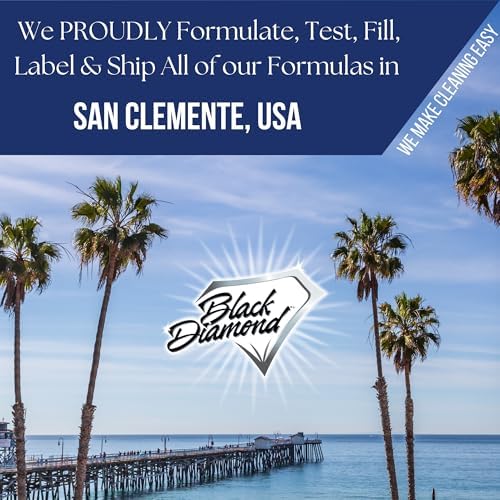 Black Diamond Ultimate Grout Cleaner: Best Cleaner for Tile,Ceramic,Porcelain, Marble Acid-Free Safe Deep Cleaner & Stain Remover for Even The Dirtiest Grout. (1-Quart/1-Brush)