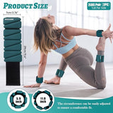 Wrist Ankle Weights Set of 2(1 lb/2 lbs Each) Adjustable Weights Training Intensity for Strength Training Walking Running Yoga Pilates Jogging for Women Men