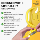 3DFitBud Simple Step Counter Walking 3D Pedometer from 3DActive with Clip & Lanyard - A420S