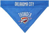 Pets First NBA Dog Bandana - Oklahoma City Thunder Reversible Pet Bandana. 2 Sided Home & Away Sports Bandana with a PREMIUM Embroidery TEAM Logo, Large/X-Large