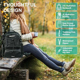 22L Hydration Backpack with Water Bladder, Water Backpack Insulated Hydration Pack for Hiking Running Cycling Festival for Men & Women