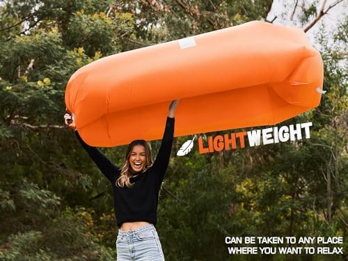 WEKAPO Inflatable Lounger Air Sofa Hammock-Portable,Water Proof& Anti-Air Leaking Design-Ideal Couch for Backyard Beach Traveling Camping Picnics & Music Festivals