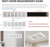 30x6 Return Air Grille(Duct Opening Size),Air Return Vent Cover,Flat Vent Cover,Rejillas De Aire Acondicionado para Casa,Return Air Grilles,Outer Dimensions:31.75"Wx7.75"H(30"W x 6"H, Duct Opening)