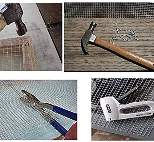 AMAGABELI GARDEN & HOME 36in x 50ft 1/8 inch Hardware Cloth 27 Gauge Galvanized Steel Chicken Wire Mesh Roll Fence Mesh for Bee Screen Plant Supports Poultry Netting Square Snake Fencing Gopher