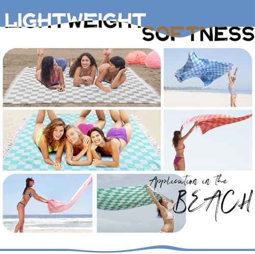 Large Picnic Blanket Outdoor Law Park Patio Mat Manta para Soft Car Travel Essentials Road Trip Summer Vacation Stuff Outside Accessories Roadtrip Camping Gear Rv Must Haves Glamping Tent Gadget