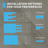 Art3d 36-Pack Peel and Stick Luxury Vinyl Flooring Tiles, 54 Sq. Ft Self Adhesive Wood Plank for Kitchen, Bedroom, Bathroom, Grey Ash