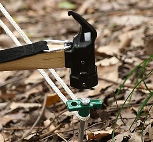 Cheardia 20 Pack Tent Stakes Heavy Duty, 10.25 Inch Yard Stakes Non-Rust Metal Tent Pegs Ground Stakes Tent Spikes for Camping Patio, Garden, Canopies, Grassland, Outdoor,Green