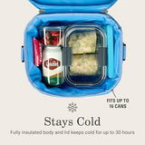 Coleman Pro 16-Can Premium Soft Cooler Lunchbox, Fully Insulated Lid & Body Stays Cold up to 30 Hours