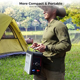 CAMPLUX Nano 3 Max, Portable Propane Water Heater & Shower Pump, Rechargeable Portable Shower System, Instant Hot Water for Camping, Hiking, Glamping & Vacationing