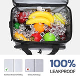 Maelstrom Soft Cooler Bag,Collapsible Soft Sided Cooler,24/30/60/75 Cans Beach Cooler,Ice Chest,Large Leakproof Camping Cooler,Portable Travel Cooler for Grocery Shopping,Camping,Road Trips