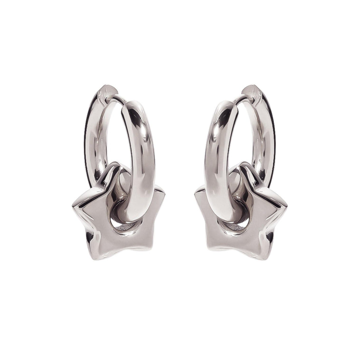 Star Hoop Earrings For Women