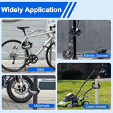 NDakter Bike Chain Lock, 5 Digit Combination Heavy Duty Anti Theft Bicycle Chain Lock,2.62/3.2/4.27/5/6Ft Long Security Resettable Bike Locks for Bike, Bicycle, Scooter, Door, Gate, Fence-4/6mm Thick