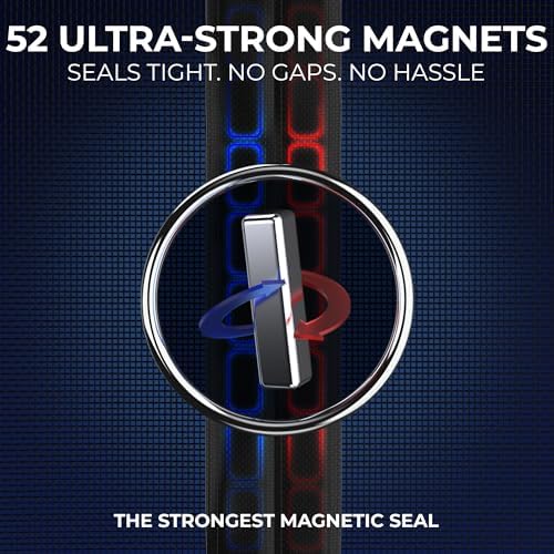 Flux Phenom Screen Door Mesh 38x82 Inch – Easy Install, Strong Magnet Strength, Pet Tested, Hands-Free Entry, Door Screen Magnetic Closure, Keeps Bugs Out