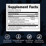 Transparent Labs Creatine HMB Sports Nutrition Bodybuilding Supplement - Creatine Monohydrate Powder with HMB for Muscle Growth, Increased Strength and Enhanced Performance - 30 Servings, Unflavored