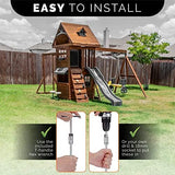 Earth Anchors - 12" Set of 8 Heavy Duty Ground Stakes - Screw in Anchors for Mobile Homes, Sheds, Swing Sets, Trees & Canopies - Includes Drill Bit